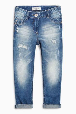 Distressed Relaxed Skinny Jeans (3-16yrs)